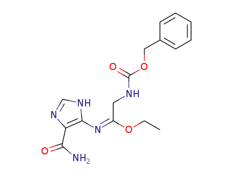 5-<(N-benzyloxycarbonylaminomethyl)(ethoxy)methylimino>imidazole-4-carboxamide