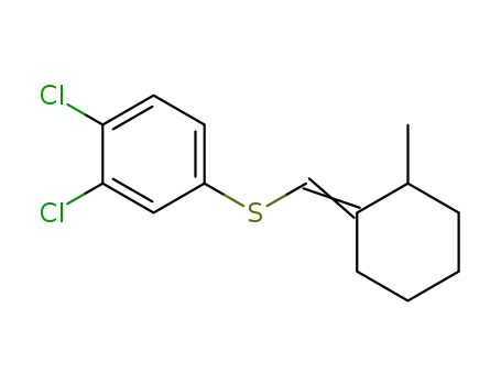 1,2-Dichloro-4-[2-methyl-cyclohex-(E)-ylidenemethylsulfanyl]-benzene