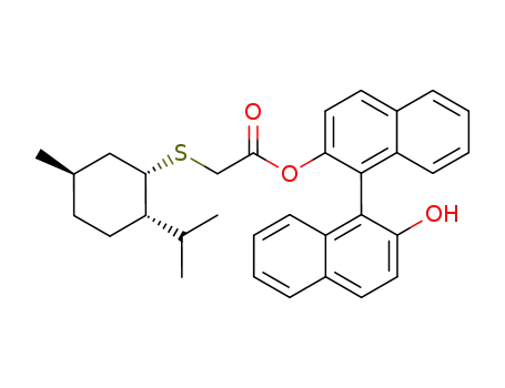 ((1S,2S,5R)-2-Isopropyl-5-methyl-cyclohexylsulfanyl)-acetic acid 2'-hydroxy-[1,1']binaphthalenyl-2-yl ester