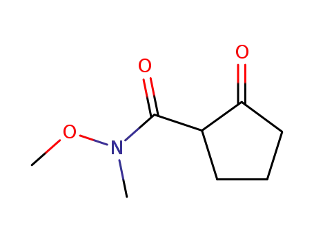 2-Oxo-cyclopentanecarboxylic acid methoxy-methyl-amide