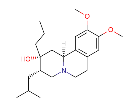 2α-n-propyl-2β-hydroxy-3-isobutyl-9,10-dimethoxy-1,2,3,4,6,7-hexahydro-11bH-benzoquinolizine