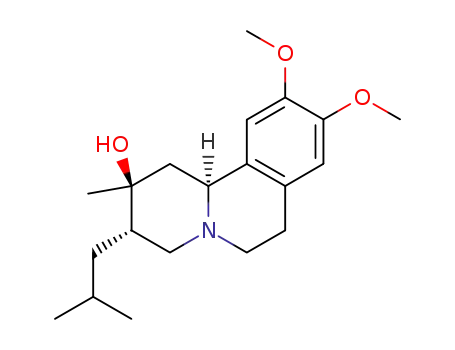 2α-hydroxy-2-methyl-3-isobutyl-9,10-dimethoxy-1,2,3,4,6,7-hexahydro-11bH-benzoquinolizine