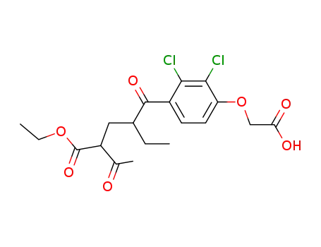 2-Acetyl-4-(4-carboxymethoxy-2,3-dichloro-benzoyl)-hexanoic acid ethyl ester