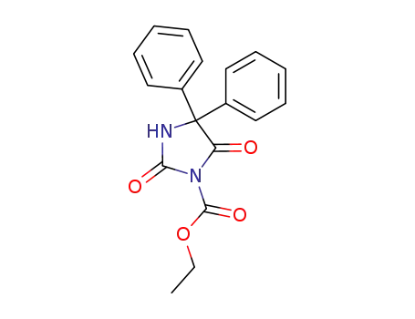 1-Imidazolidinecarboxylic acid, 2,5-dioxo-4,4-diphenyl-, ethyl ester