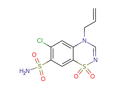 4-allyl-6-chloro-1,1-dioxo-1,4-dihydro-1λ6-benzo[1,2,4]thiadiazine-7-sulfonic acid amide