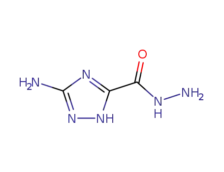 Molecular Structure of 3641-15-4 (3-amino-1H-1,2,4-triazole-5-carbohydrazide)