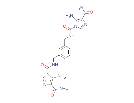 1,3-bis(5-amino-4-carbamoylimidazolecarboxamidomethyl)benzene