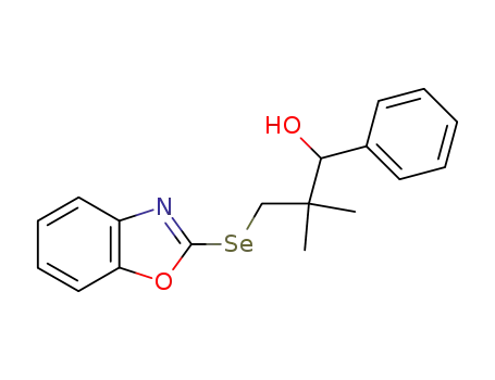 3-(Benzooxazol-2-ylselanyl)-2,2-dimethyl-1-phenyl-propan-1-ol