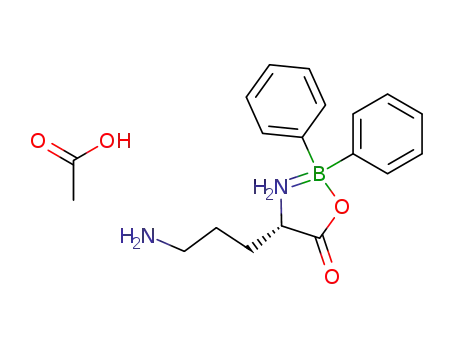 diphenyl[L-ornithinato-O,N]boron * AcOH