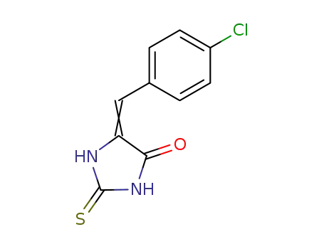 Molecular Structure of 37428-88-9 ((5Z)-5-(4-chlorobenzylidene)-2-thioxoimidazolidin-4-one)