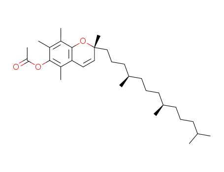 Molecular Structure of 113892-10-7 (2H-1-Benzopyran-6-ol,
2,5,7,8-tetramethyl-2-[(4R,8R)-4,8,12-trimethyltridecyl]-, acetate, (2R)-)