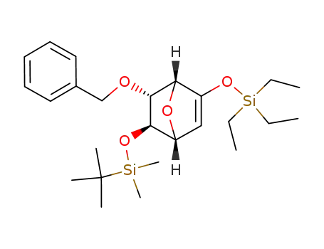 (1RS,4RS,5RS,6RS)-6-endo-(benzyloxy)-5-exo-{[(tert-butyl)dimethylsilyl]oxy}-2-[(triethylsilyl)oxy]-7-oxabicyclo[2.2.1]hept-2-ene