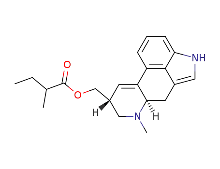 9,10-didehydro-6-methyl-8β-ergolinylmethyl R,S-2-methylbutyrate