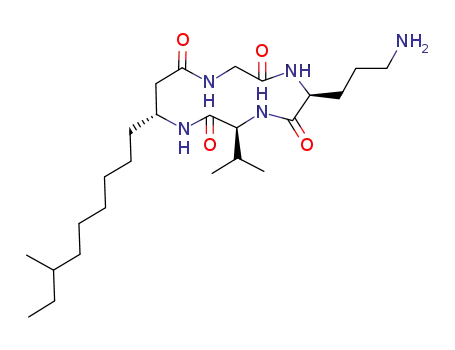 cyclo (-Gly-L-Orn-L-Val-3-amino-10-methyldodecanoyl-)