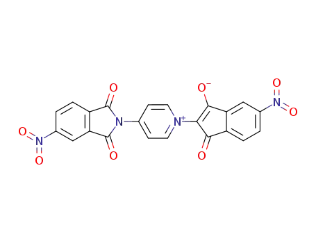 N-(5-nitro-1H-indene-1,3(2H)-dion-2-yl)-4'-(4-nitrophthalimido)pyridinium betaine