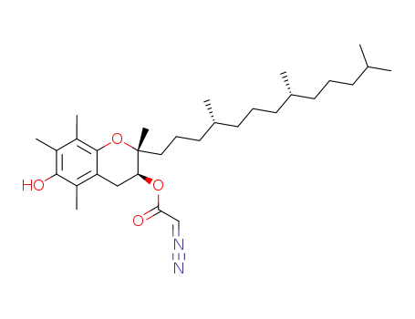 Diazo-acetic acid (2R,3S)-6-hydroxy-2,5,7,8-tetramethyl-2-((4R,8R)-4,8,12-trimethyl-tridecyl)-chroman-3-yl ester