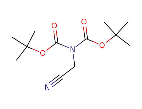1-[bis-N-(tert-butoxycarbonyl)amino]acetonitrile