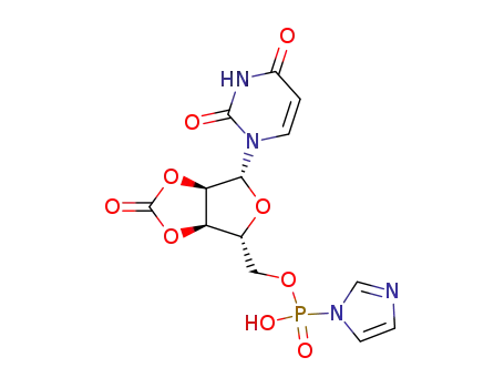 O2',O3'-carbonyl-O5'-(hydroxy-imidazol-1-yl-phosphoryl)-uridine