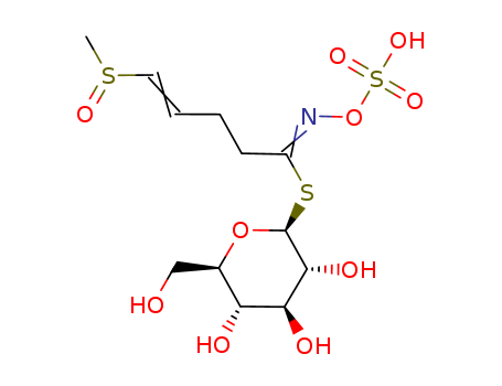 b-D-Glucopyranose, 1-thio-,1-[5-(methylsulfinyl)-N-(sulfooxy)-4-pentenimidate]