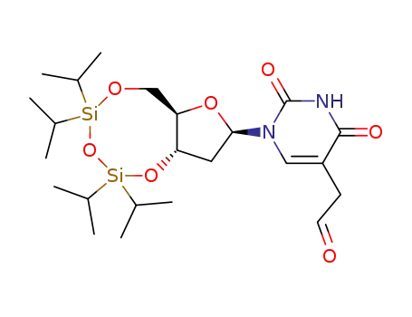 [2,4-Dioxo-1-((2R,3aS,9aR)-5,5,7,7-tetraisopropyl-tetrahydro-1,4,6,8-tetraoxa-5,7-disila-cyclopentacycloocten-2-yl)-1,2,3,4-tetrahydro-pyrimidin-5-yl]-acetaldehyde