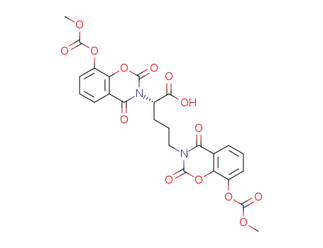 2L,5-bis(8-methoxycarbonyloxy-3,4-dihydro-2,4-dioxo-1,3-benzoxazin-3-yl)-n-pentanoic acid