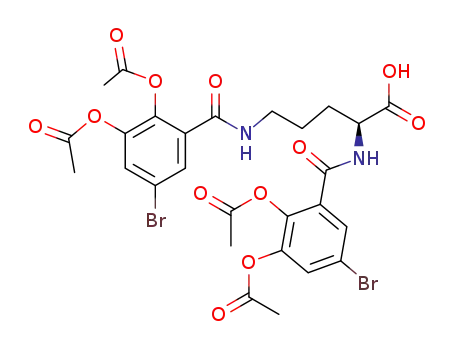 N2,N5-bis(5-bromo-2,3-diacetoxybenzoyl)-L-ornithine