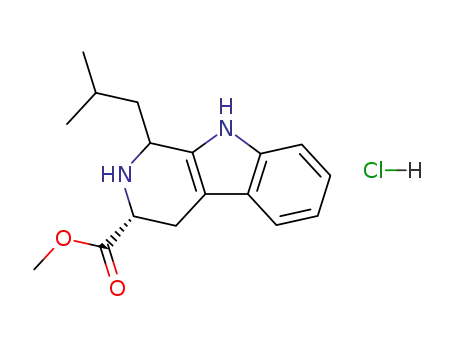 (3R)-1-(2-methylpropyl)-2,3,4,9-tetrahydro-1H-pyrido[3,4-b]indole-3-carboxylic acid methyl ester hydrochloride