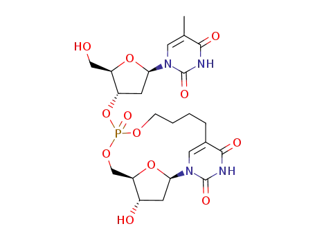 (2R,4S,5R)-4-Hydroxy-8-[(2R,3S,5R)-2-hydroxymethyl-5-(5-methyl-2,4-dioxo-3,4-dihydro-2H-pyrimidin-1-yl)-tetrahydro-furan-3-yloxy]-8-oxo-7,9,19-trioxa-1,16-diaza-8λ5-phospha-tricyclo[12.3.1.12,5]nonadec-14(18)-ene-15,17-dione