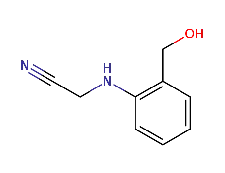 Molecular Structure of 499193-84-9 (Acetonitrile, [[2-(hydroxymethyl)phenyl]amino]-)