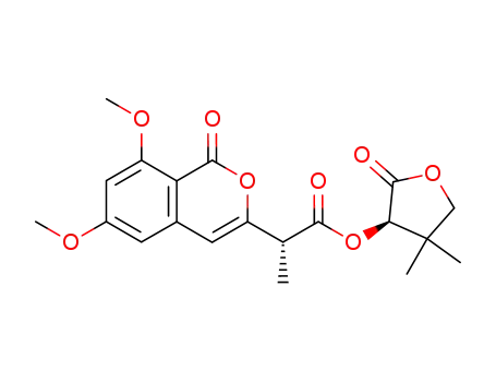 (R)-2-(6,8-Dimethoxy-1-oxo-1H-isochromen-3-yl)-propionic acid (R)-4,4-dimethyl-2-oxo-tetrahydro-furan-3-yl ester