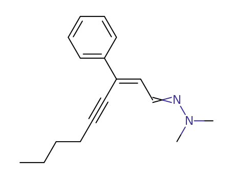 N,N-dimethyl-N'-(3-phenyl-non-2-en-4-ynylidene)-hydrazine