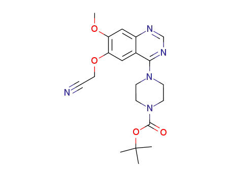 1-Piperazinecarboxylic acid,
4-[6-(cyanomethoxy)-7-methoxy-4-quinazolinyl]-, 1,1-dimethylethyl ester