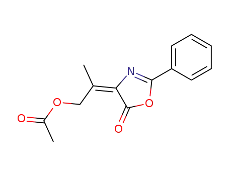 E-2-phenyl-4(2-acetoxy-1-methylethylidene)-2-oxazoline-5-one