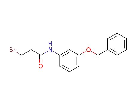 Molecular Structure of 620597-98-0 (Propanamide, 3-bromo-N-[3-(phenylmethoxy)phenyl]-)