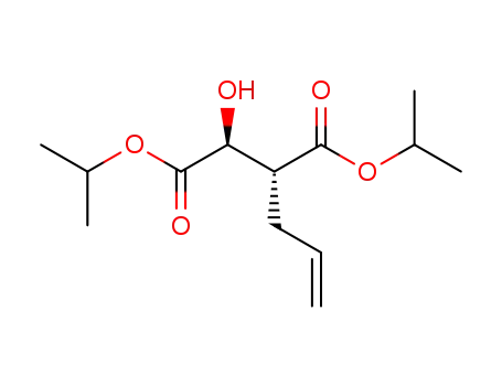 Molecular Structure of 210711-58-3 (Butanedioic acid, 2-hydroxy-3-(2-propenyl)-, bis(1-methylethyl) ester,
(2S,3R)-)