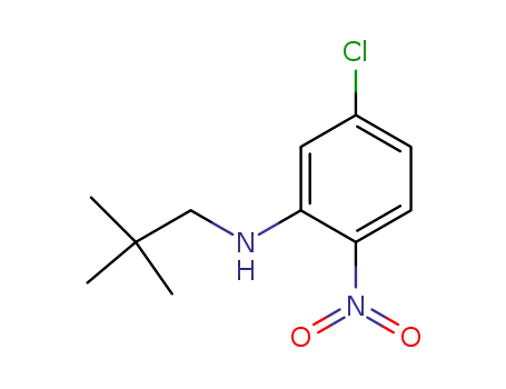 Molecular Structure of 725705-48-6 (Benzenamine, 5-chloro-N-(2,2-dimethylpropyl)-2-nitro-)