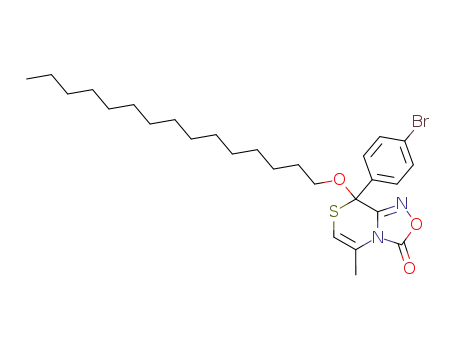8-(4-bromophenyl)-5-methyl-8-pentadecyloxy-8H-[1,4]thiazino[3,4-c][1,2,4]oxadiazol-3-one