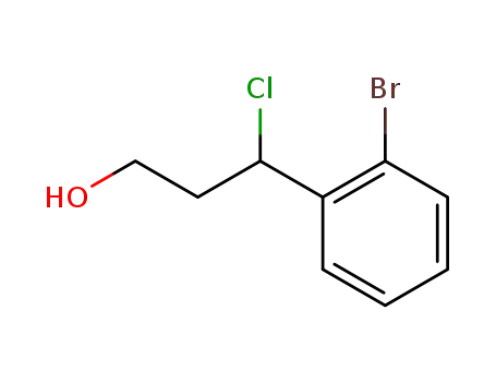 (+/-)-3-chloro-3-(2-bromophenyl)propan-1-ol