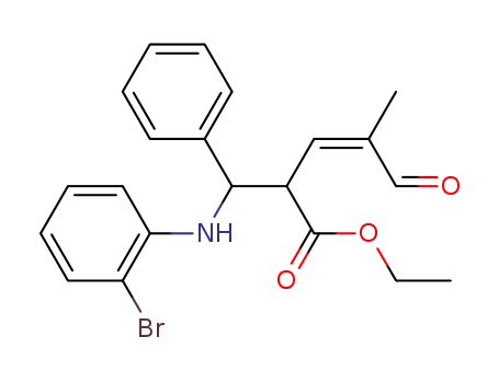 ethyl-(3Z)-2-[[(2-bromophenyl)amino](phenyl)methyl]-4-methyl-5-oxopent-3-enoate