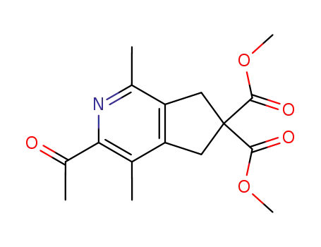 dimethyl 3-acetyl-1,4-dimethyl-5,7-dihydro-6H-cyclopenta[c]pyridine-6,6-dicarboxylate