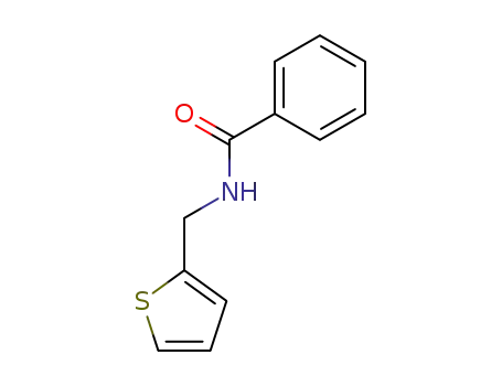 Molecular Structure of 4595-96-4 (N-(thiophen-2-ylmethyl)benzamide)