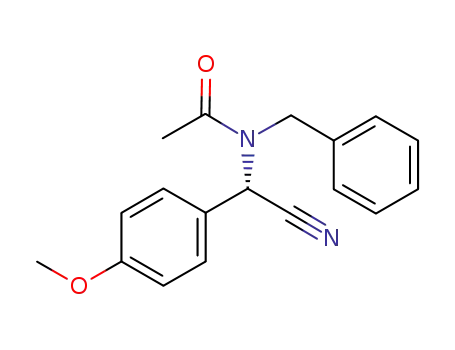 N-benzyl-N-[cyano-(4-methoxy-phenyl)-methyl]-acetamide