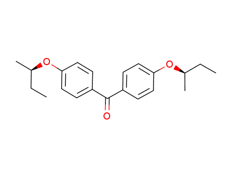 Molecular Structure of 851133-26-1 (Methanone, bis[4-[(1R)-1-methylpropoxy]phenyl]-)