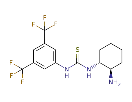 Molecular Structure of 860994-58-7 (N-[(1R,2R)-2-aMinocyclohexyl]-N'-[3,5-bis(trifluoroMethyl)phenyl]-Thiourea)