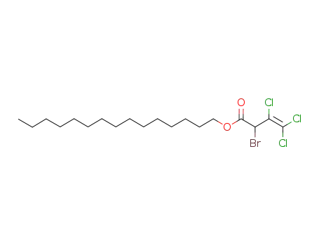 1-pentadecyl 2-bromo-3,4,4-trichlorobut-3-enoate