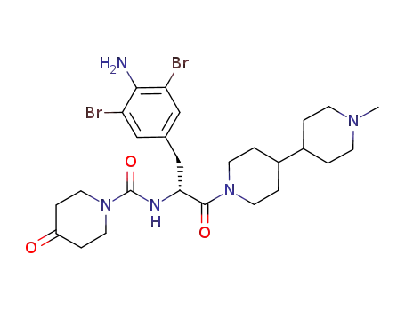 1-[4-amino-3,5-dibromo-N-[(4-oxo-1-piperidinyl)carbonyl]-D-phenylalanyl]-4-(1-methyl-4-piperidinyl)-piperidine
