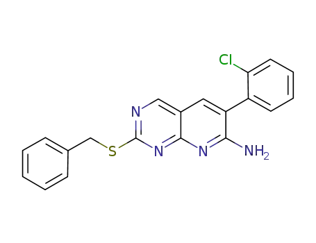 2-benzylsulfanyl-6-(2-chloro-phenyl)-pyrido[2,3-d]pyrimidin-7-ylamine