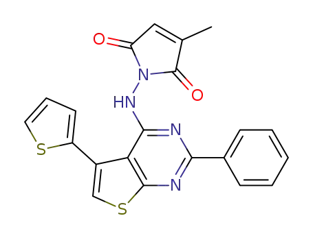 3-methyl-1-[2-phenyl-5-(thiophen-2-yl)thieno[2,3-d]pyrimidin-4-ylamino]-1H-pyrrole-2,5-dione