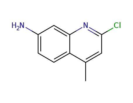 Molecular Structure of 114058-74-1 (2-CHLORO-4-METHYL-7-AMINOQUINOLINE)