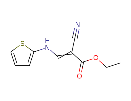 ethyl α-cyano-β-(N-2-thienylammonium)acrylate